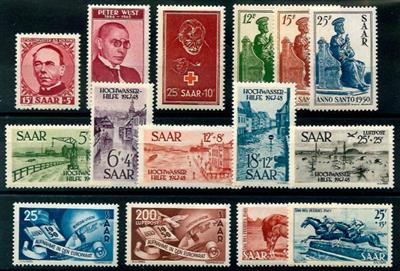 ** - Partie Saarland - u.a. Nr. 297/98, - Briefmarken