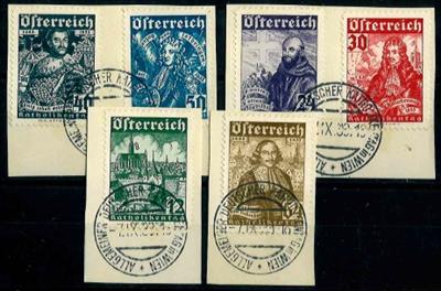 Briefstück - Katholiken mit entsprechendem Sonderstempel auf 4 Briefstück, - Briefmarken