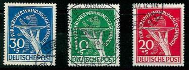 gestempelt - Berlin Nr. 68/70 gepr. SCHLEGEL, - Briefmarken