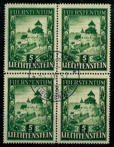 gestempelt - Liechtenstein Nr. 309 im Viererbl., - Stamps