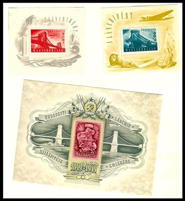 gestempelt/*/** - Sammlung Ungarn ab 1871 - u.a. Kettenbrückenbl. * - auch Dubl., - Briefmarken