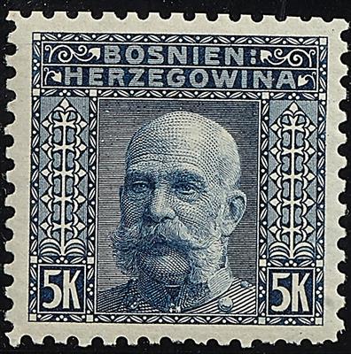 * - Bosnien kompl. Serie 1906 einheitlich gez. 9 1/4, - Stamps