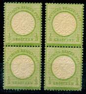 ** - D.Reich Nr. 17a - zwei frische - Briefmarken
