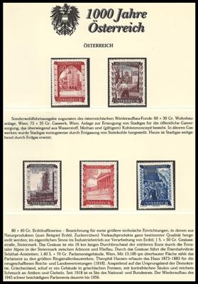 **/Poststück - (Motiv-) Sammlung 1000 Jahre - Briefmarken