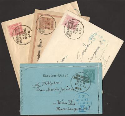 Österr. 1892 Kartenbrief - Correspondenzkarte - Briefmarken