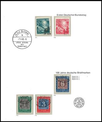 gestempelt - Sammlung BRD 1949/1971, - Briefmarken