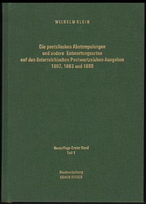 Literatur: " Die postalischen Abstempelungen und andere Entwertungsarten a. d. österr. Postwertzeichen-Ausg." 1867, - Známky
