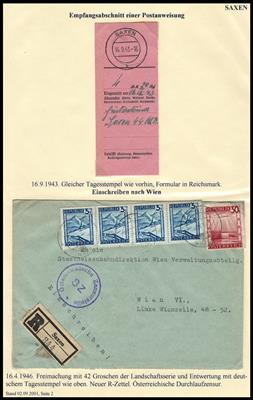 Poststück - Ausstellungsteil Mühlviertel "S", - Briefmarken