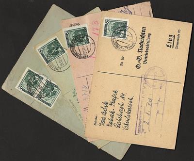 Poststück - Mühlviertel, - Briefmarken