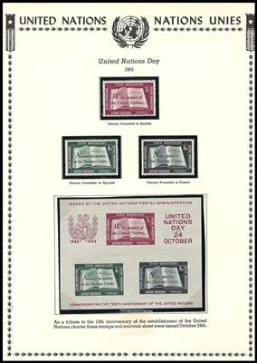 ** - Sammlung UNO N. Y. ca. 1951/1985, - Stamps