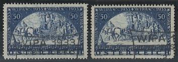 Ö gestempelt - 1933 WIPAmarke glatt - Briefmarken