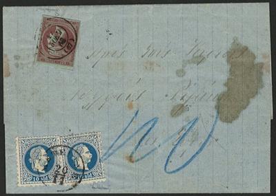 Ö levante Poststück - 1868 Brief aus - Francobolli