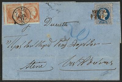 ö levante Poststück - 1871 Brief aus - Briefmarken