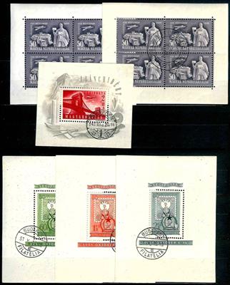 **/*/gestempelt - Guter Bestand ältere Blöcke (ab Nr. 1) Ungarn, - Briefmarken