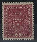 ** - Österr. Nr. 201 II (3 Kronen - Briefmarken