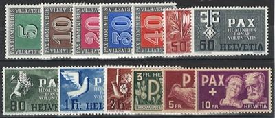 ** - Schweiz Nr. 447/59 (PAX),(13)   MI - Briefmarken