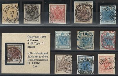 gestempelt/Briefstück - Österr. Nr. 1/5, - Briefmarken