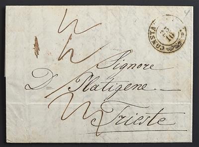 ö levante Poststück - ca.1840/60 3 seltene Desinkektions-Briefe, - Briefmarken