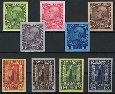 **/(*) - Österr. Levante Nr. 53U/61U, - Briefmarken