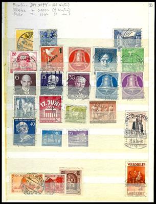 gestempelt/**/* - Partie meist Nachkriegsdeutschland mit etwas D.Reich und div. Europa, - Briefmarken