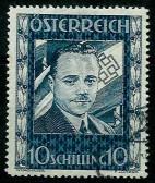 ö gestempelt - 1936 10 Schilling Dollfuss - Briefmarken