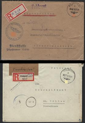 Poststück - D. Reco - Feldpost aus dem Bereich Saarpfalz, - Briefmarken