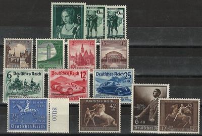 ** - D.Reich - Partie Dubl. aus 1938/1939, - Briefmarken