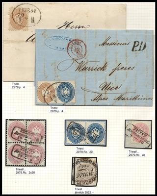gestempelt/Briefstück/Poststück - Österr., - Briefmarken