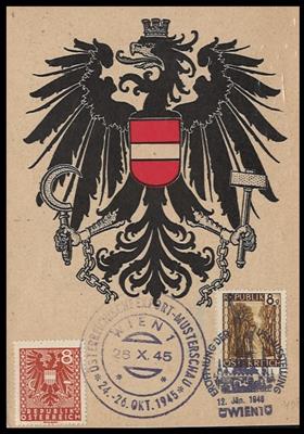 Poststück/Briefstück - Österr. 1945/67 - div. Sonderstpln. u. div. Christkindl - Stpln. (1957/66) etc., - Briefmarken