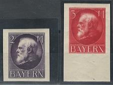 ** - Bayern Nr. 105IU und 106IU, - Francobolli