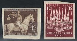 ** - D.Reich Nr. 854U (Bug) und 862U, - Stamps