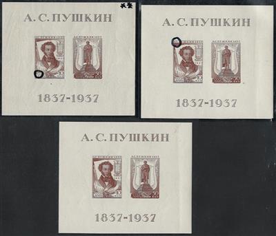 **/gestempelt/Poststück - Kl. Partie Blockausgaben Sowjetunion, - Stamps