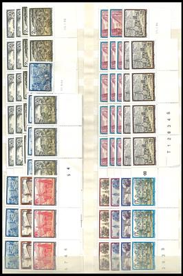 ** - Partie Freimarken Österr. in ATS ab Bautenausg. mit Randstücken etc., - Stamps