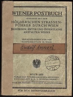 Literatur Poststück - 1926 "Wiener - Známky