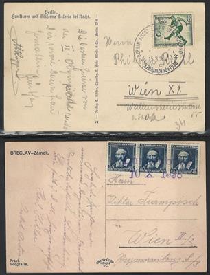 Poststück/Briefstück - Partie Poststücke Europa und Übersee, - Briefmarken