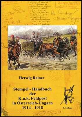 Poststück - Partie Literatur zum Thema WK I - Rainer: Stempel Handbuch etc., - Briefmarken