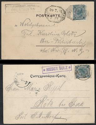 Poststück - Partie Postablagen Österr. ab Monarchie mit ein klein wenig Ausland, - Stamps