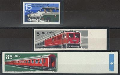 ** - DDR "Verkehr" Abarten Nr. 1840 und 1845 bzw. Verkehrspolizei, - Stamps