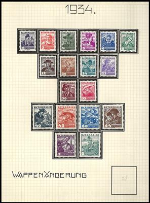 */**/gestempelt - Individuelle Sammlung Österr. 1934/1938 incl. Abarten, - Stamps