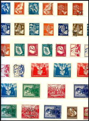 **/gestempelt - Sammlung DDR 1949/1990, - Briefmarken
