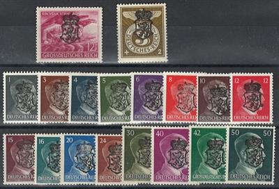 ** - Österr. Lokalausg. Graz "Panther" 18 verschied. W. u.a. Volkssturm, - Stamps