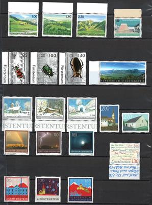 ** - Partie Liechtenstein aus ca. 1986/2007, - Stamps