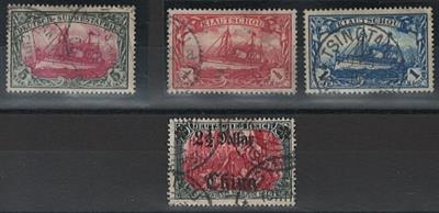 gestempelt/Briefstück - Partie D. Kolonien und Auslandspostämter, - Briefmarken