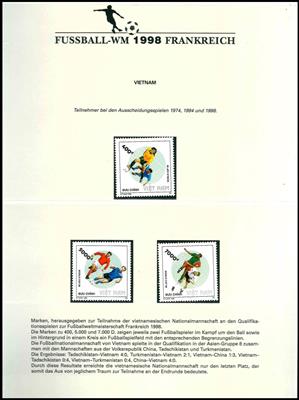 Motive Sammlungen **/Poststück - "Fussballweltmeister - Briefmarken