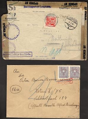 Poststück- Ca. 30 ungewöhnliche Belege Mühlviertel vorwiegend 1945, - Stamps