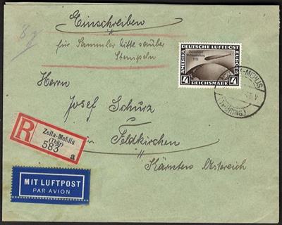 Poststück - D.Reich Nr. 498 (Chicagofahrt) a. Rekobrief - Briefmarken