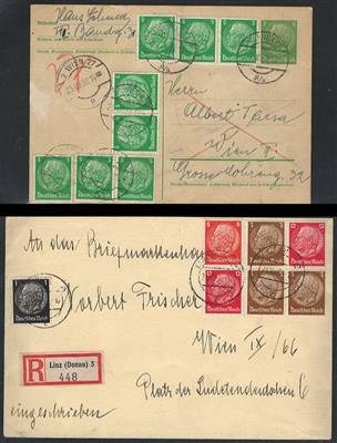 Poststück - Kl. Partie Poststücke D.Reich, - Briefmarken