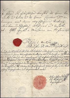 Poststück - Österr. 1783/1873 - 4 Reisepässe 1820, - Stamps