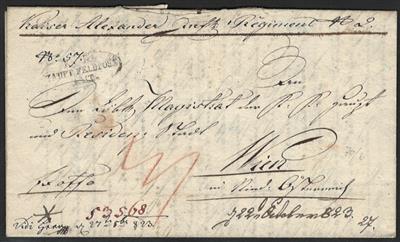 Poststück - Österreich 1823 - "K. K. Hauptfeldpostamt" - Briefmarken
