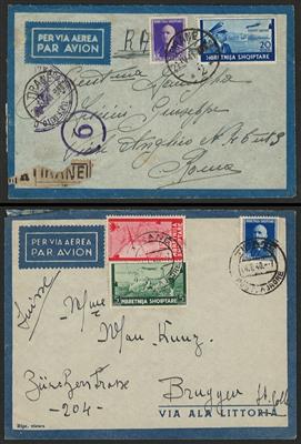 Poststück - Albanien 1940/41, - Stamps